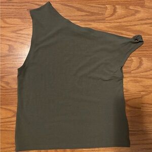 American Eagle Asymmetrical Twist Shoulder Top